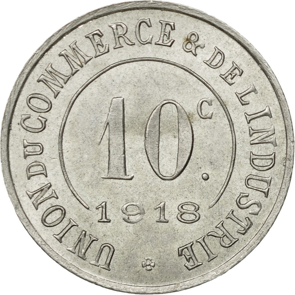 France, Token, 10 Centimes, Union du Commerce, Saint-Germain-en-Laye, 1918