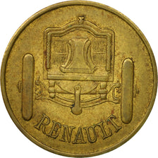 France, Token, Nécessité, Usine Renault, 50 Centimes, AU(50-53), Copper