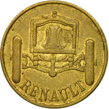 France, Token, Nécessité, Usine Renault, 25 Centimes, AU(50-53), Copper