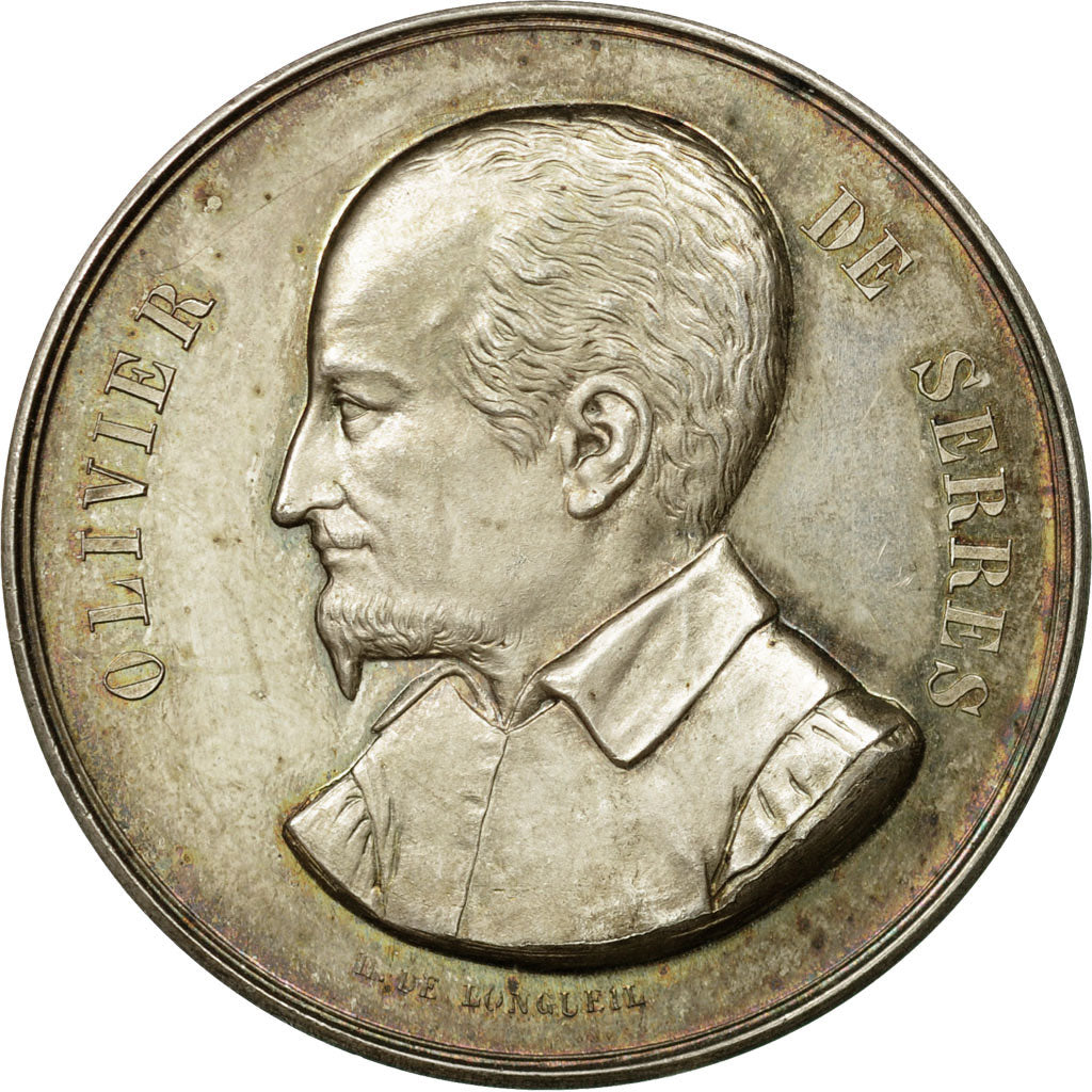 France, Medal, comice agricole de châlon-sur-Marne, olivier de Serres, De