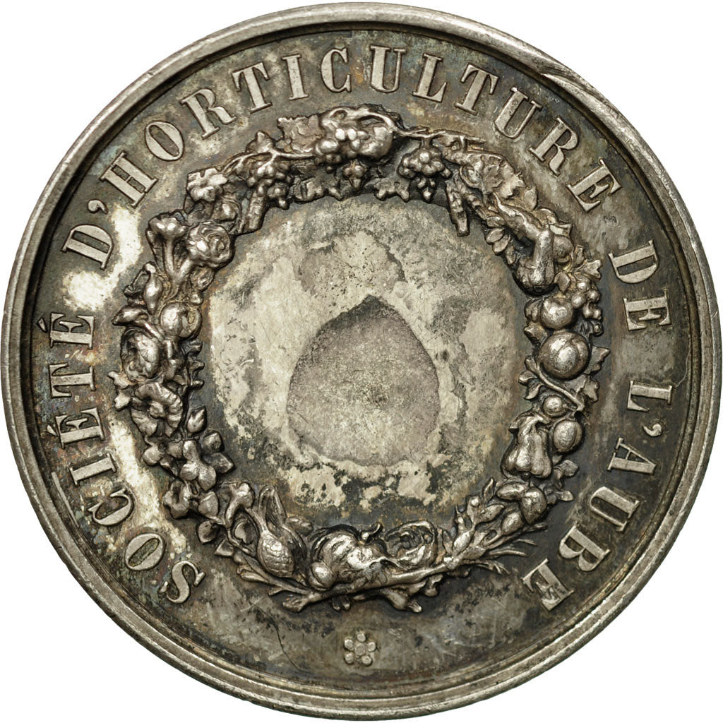 Francia, medaglia, Napoléon III, Société d'Horticulture de l'Aube, Caqué