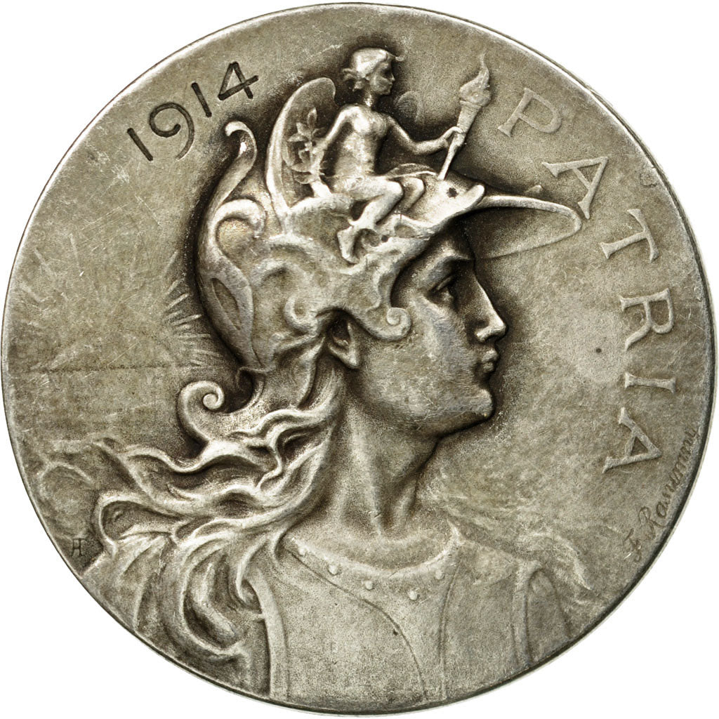 Francia, medaglia, Patria, Ville de Montrouge, 1914, Rasumny, SPL-, Argento