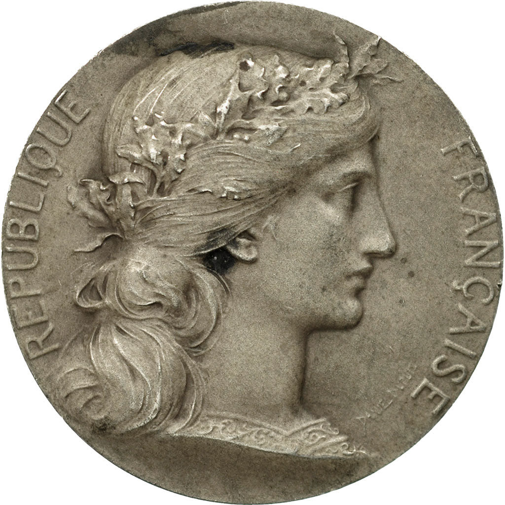 France, Medal, Marianne, République Française, Dupuis.D, EF(40-45), Silver