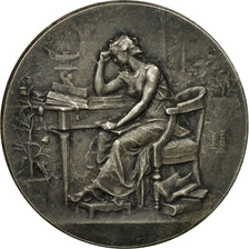 Francia, medaglia, Institution Charlemagne Tours, 1908, Dubois.H, BB, Argento