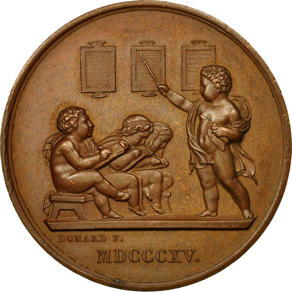 France, Medal, Société pour l'Instruction Elémentaire, 1896, Domard