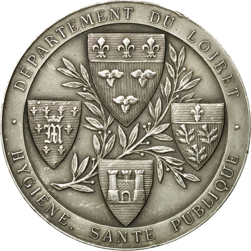 France, Medal, Hygiène-Santé Publique, Département du loiret, AU(55-58)