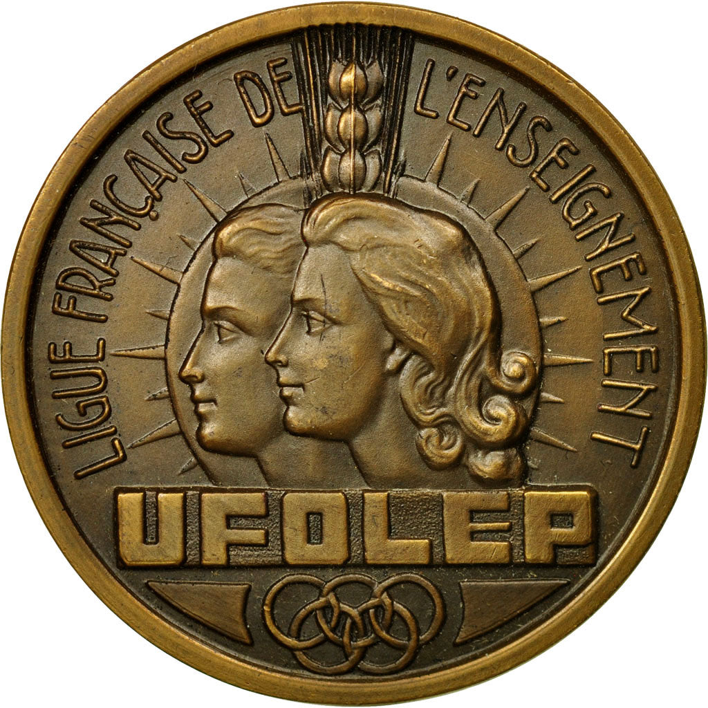 Frankreich, Medaille, Ligue Française de l'Enseignement, UFOLEP, VZ+, Bronze