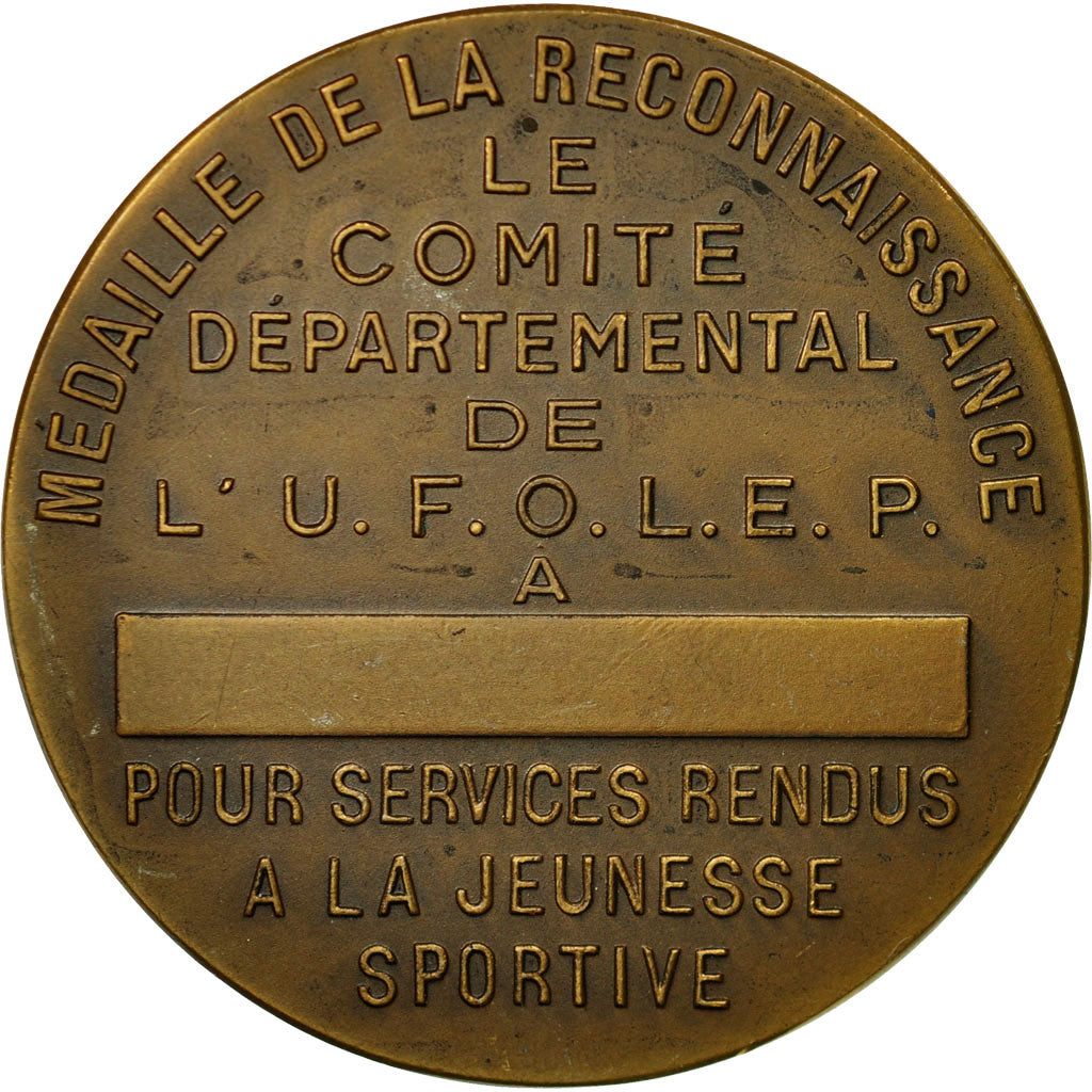 Frankreich, Medaille, Ligue Française de l'Enseignement, UFOLEP, VZ+, Bronze