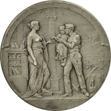 France, Medal, Caisse d'Epargne de Reims, Dubois.H, AU(50-53), Silver