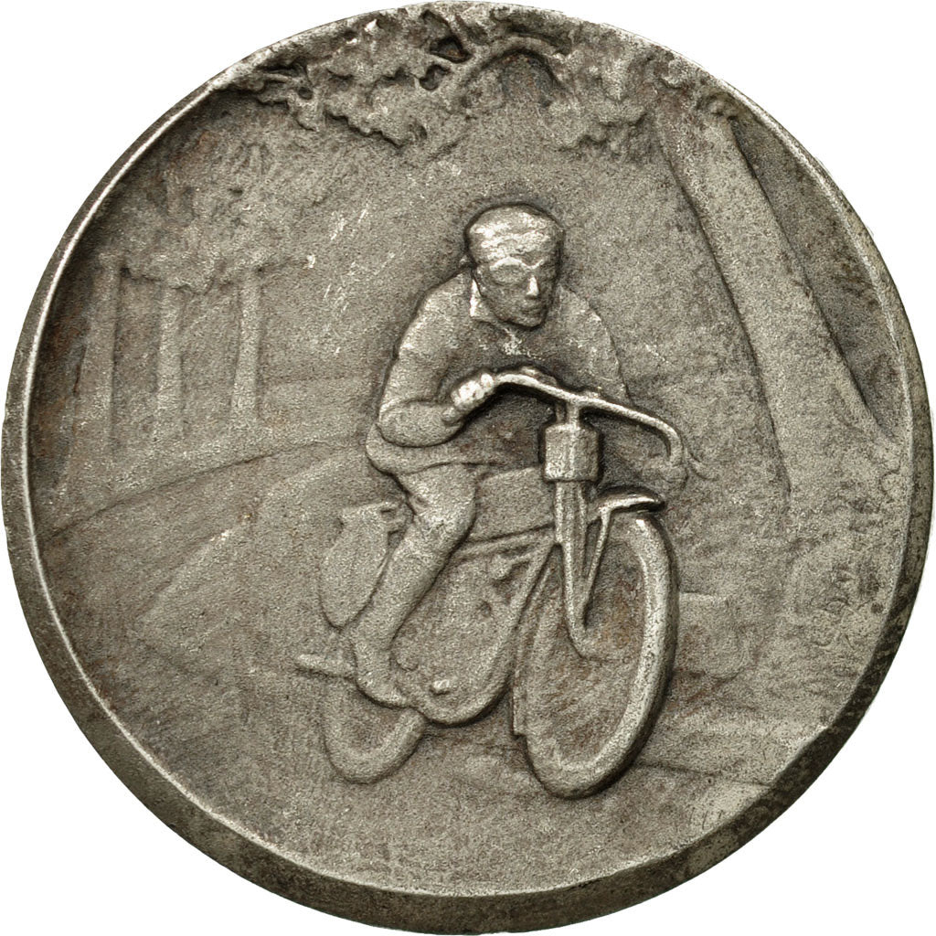 France, Medal, Sport, Moto, AU(50-53), Silvered bronze
