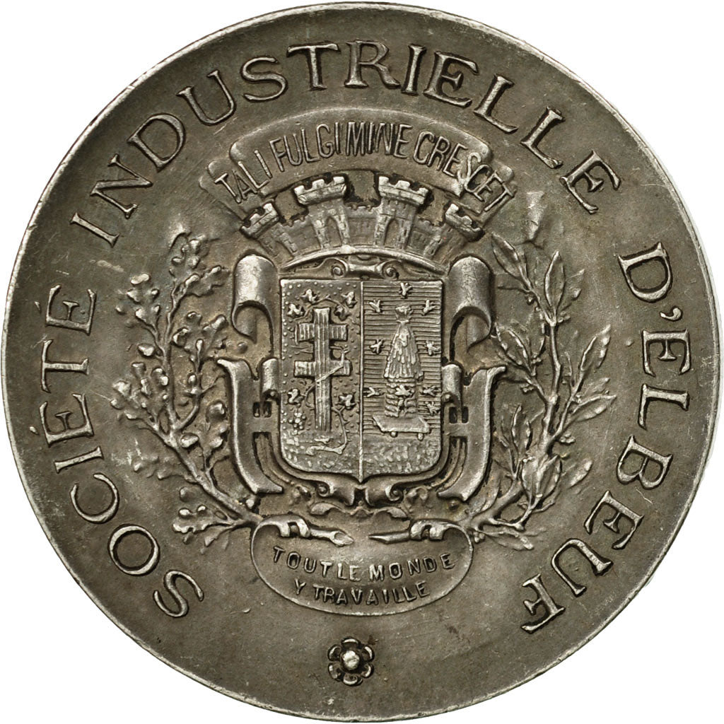 France, Médaille, Société Industrielle d'Elbeuf, TTB+, Argent