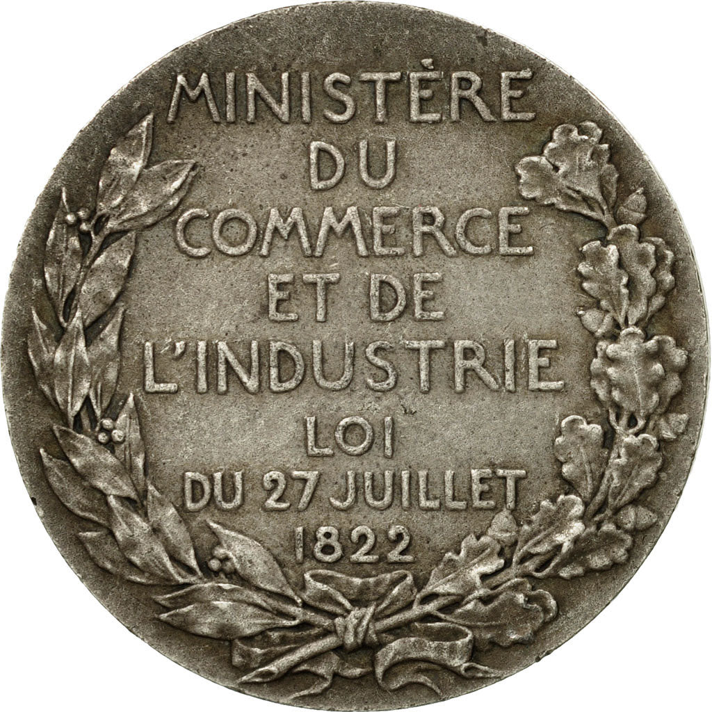 France, Medal, Commerce et Industrie, Comité des Expertises, AU(50-53), Silver