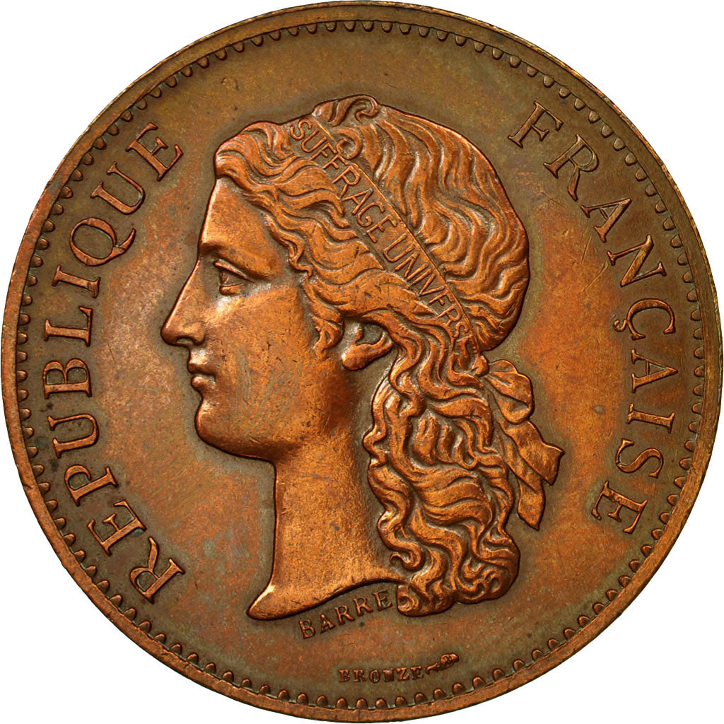 France, Medal, Exposition universelle de Paris, 1889, Barre, AU(50-53), Bronze