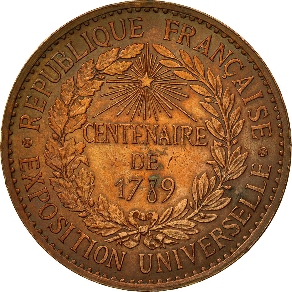 France, Medal, Exposition universelle de Paris, 1889, Barre, AU(50-53), Bronze