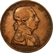 France, Medal, Le Général Lafayette, AN 9, Lienard, EF(40-45), Copper