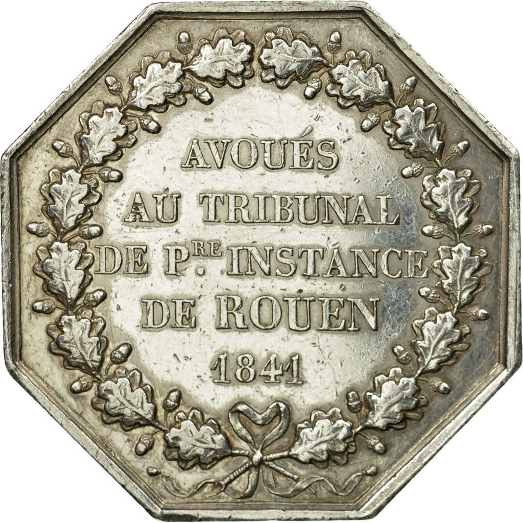 France, Token, Droit, Avoués au Tribunal de Rouen, 1841, Dubois, AU(50-53)