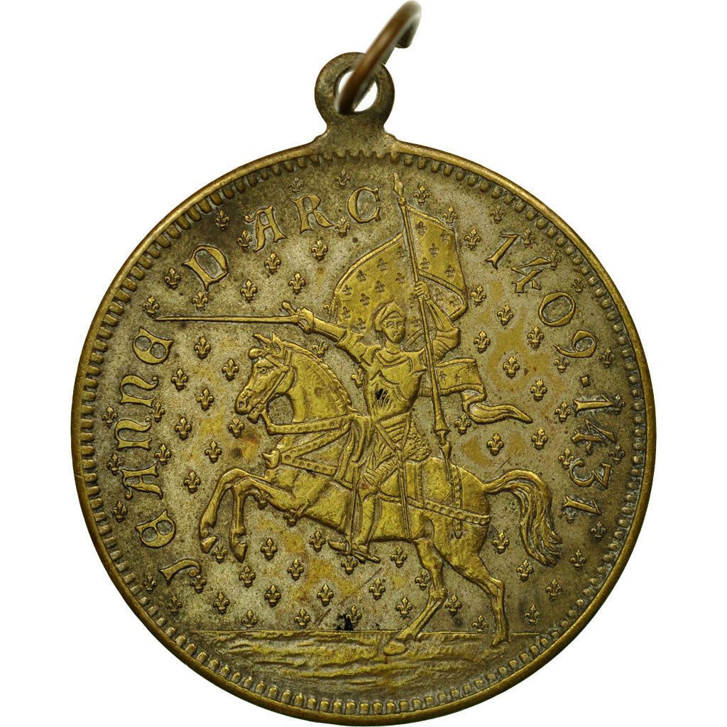 France, Medal, Jeanne d'Arc, EF(40-45), Brass