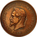 France, Medal, Napoléon III, Visite à Lille, 1867, Borrel, AU(50-53), Copper