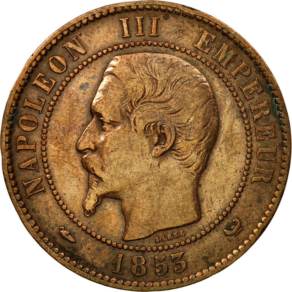 Frankreich, Token, Visite de Napoléon III à Lille, 1853, Barre, SS, Bronze