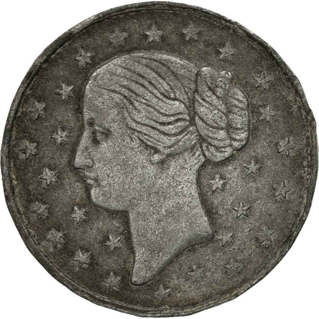 France, Token, Napoléon III et Eugénie, VF(30-35), Aluminium