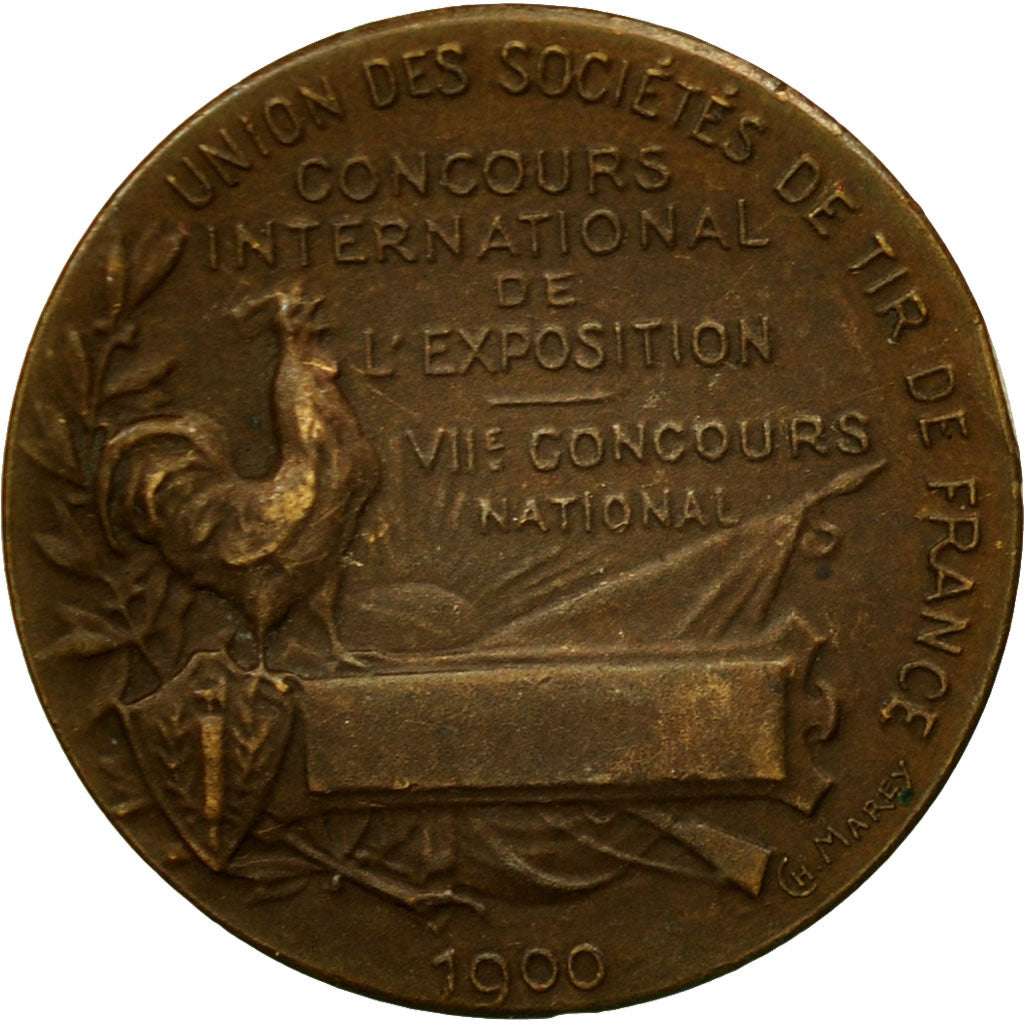 Frankrijk, Medaille, Tir, Concours International de l'Exposition, 1900