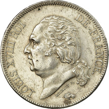 Moneta, Francja, Louis XVIII, 5 Francs, 1823, Bayonne, MS(60-62), Srebro