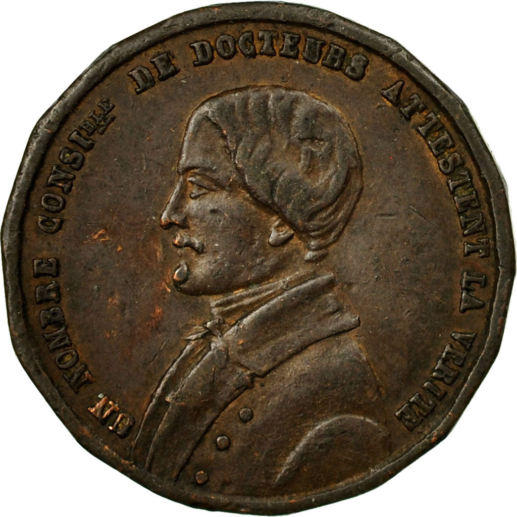 Francja, Medal, Docteur Adolphe Honoré Turquetin, Dentiste, Rouen, EF(40-45)