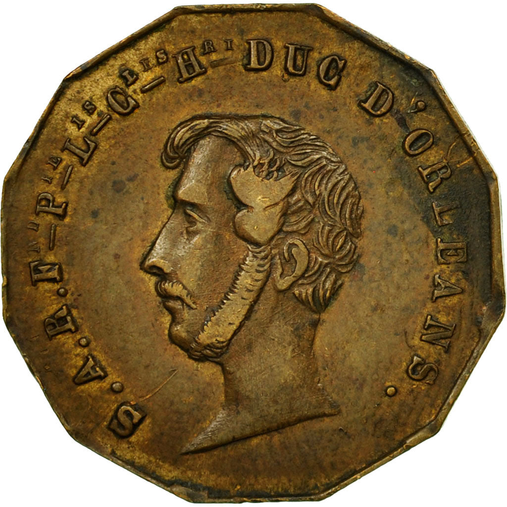 Francia, Token, Louis-Philippe Ier, Ferdinand Philippe, Duc d'Orléans, BB, Rame