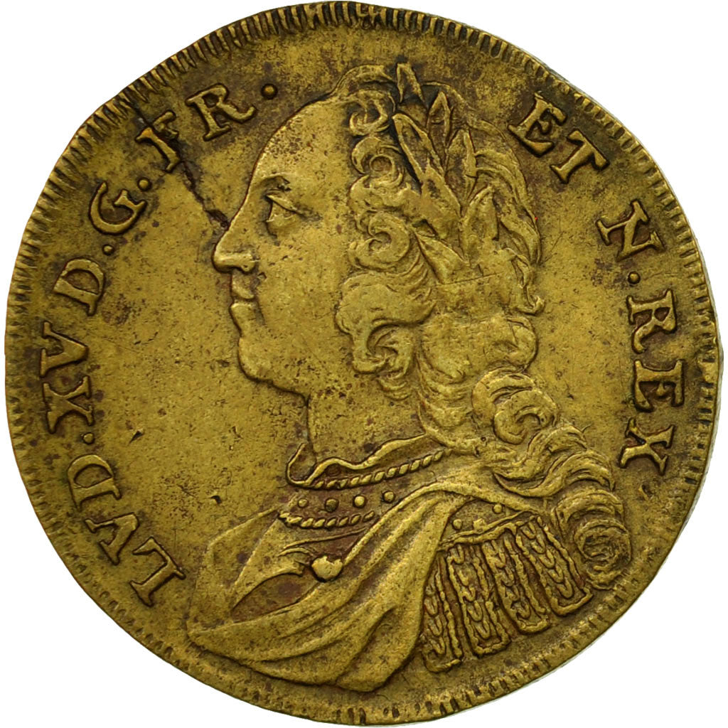 France, Token, Louis XV, Prise de Fontarabie, VF(30-35), Copper, Feuardent:13216