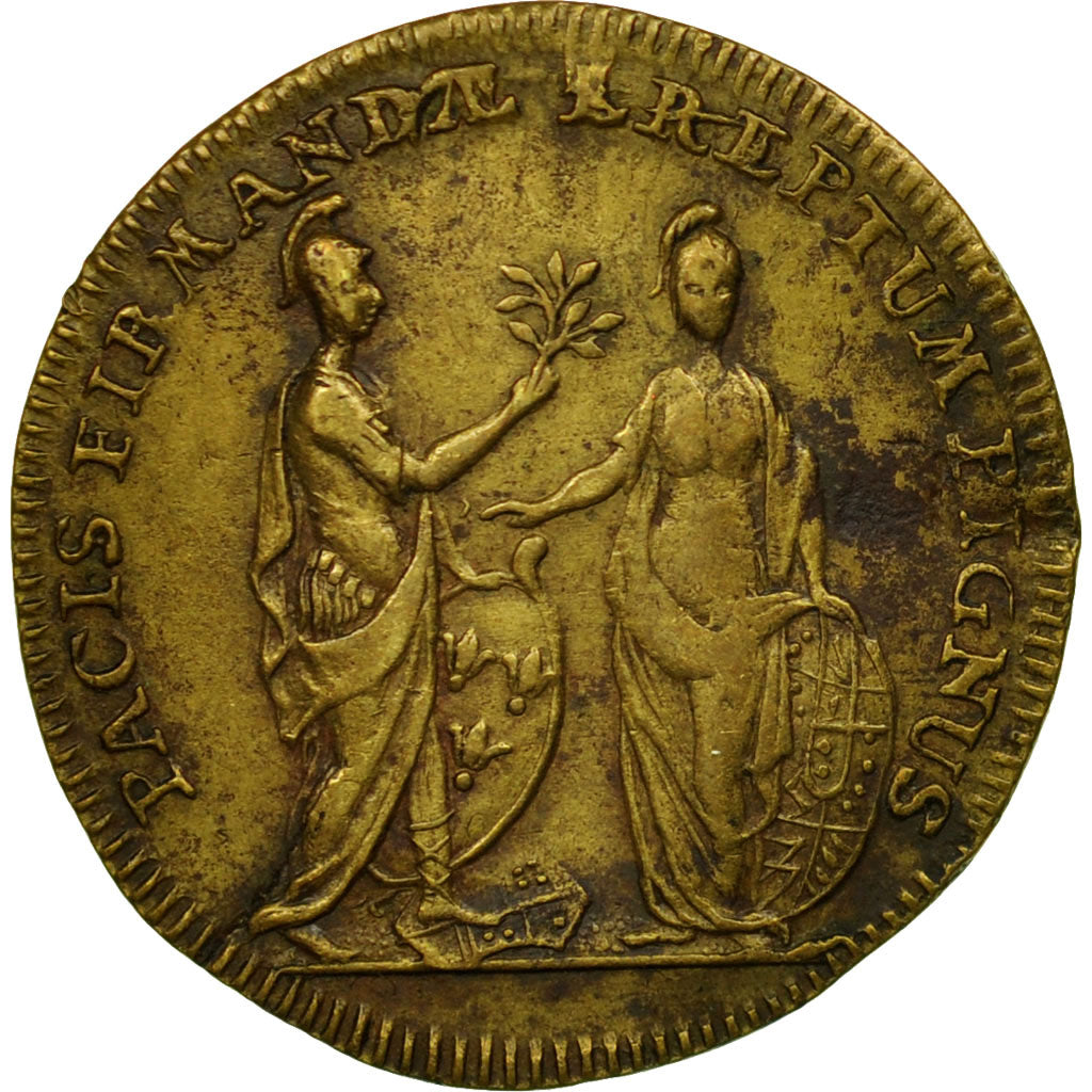 France, Token, Louis XV, Prise de Fontarabie, VF(30-35), Copper, Feuardent:13216