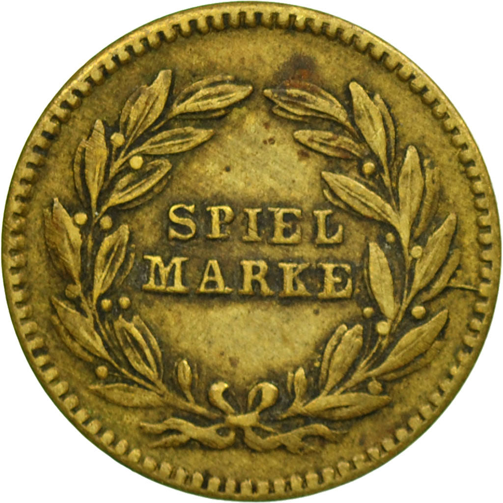 Deutschland, Token, Jeu, Spiel Marke, SS, Messing