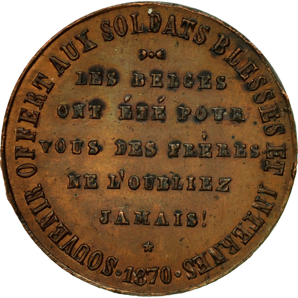 Belgium, Token, Souvenir Offert aux Soldats Blessés et Internés, AU(50-53)