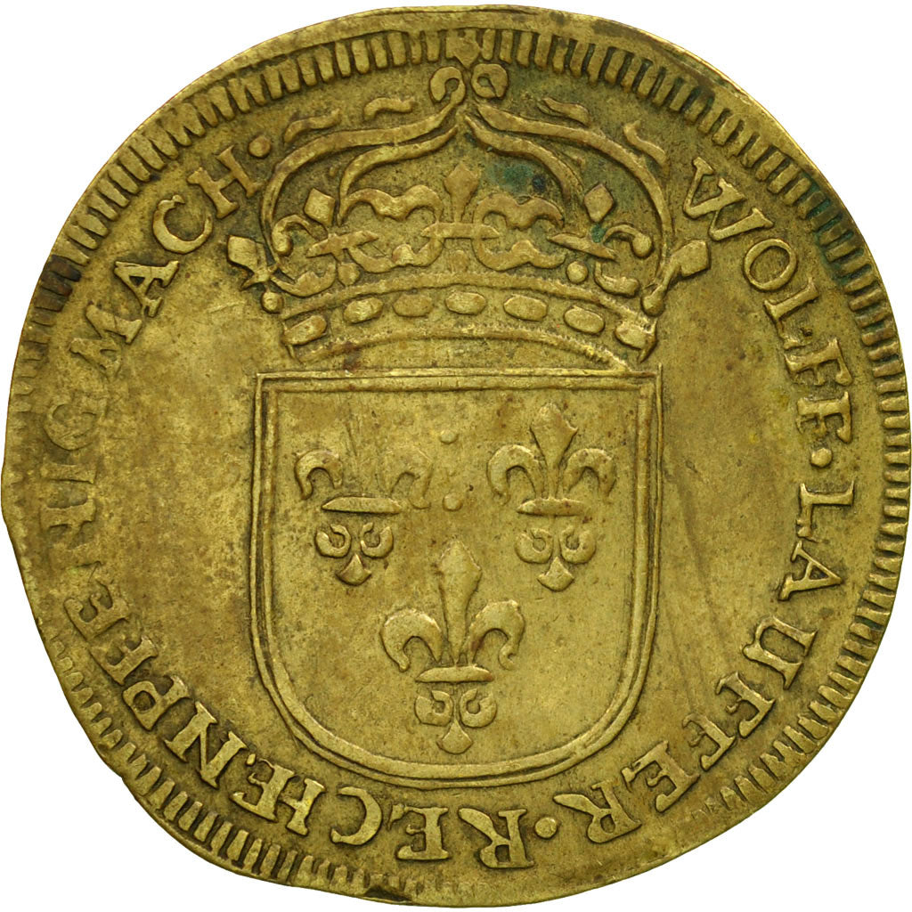 France, Token, Louis XIV, Nuremberg, Rechenpfennig, EF(40-45), Brass
