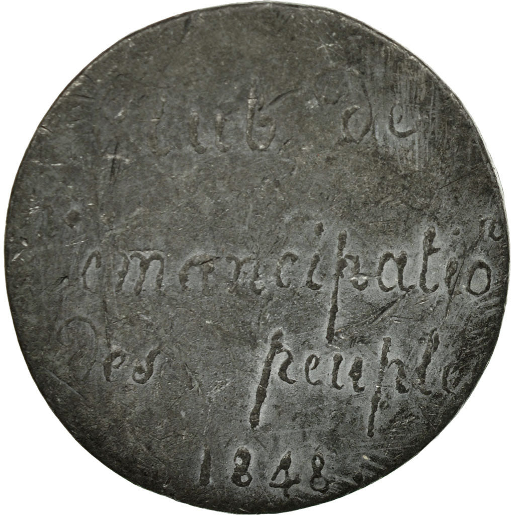 Francia, Token, Deuxième République, Club de l'Emancipation des Peuples, 1848