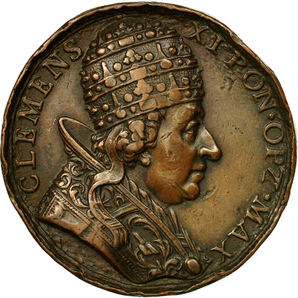Vatican, Médaille, Clément XI, TB+, Bronze