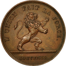 Belgique, Jeton, Serment de Léopold Ier, 1831, SUP, Cuivre