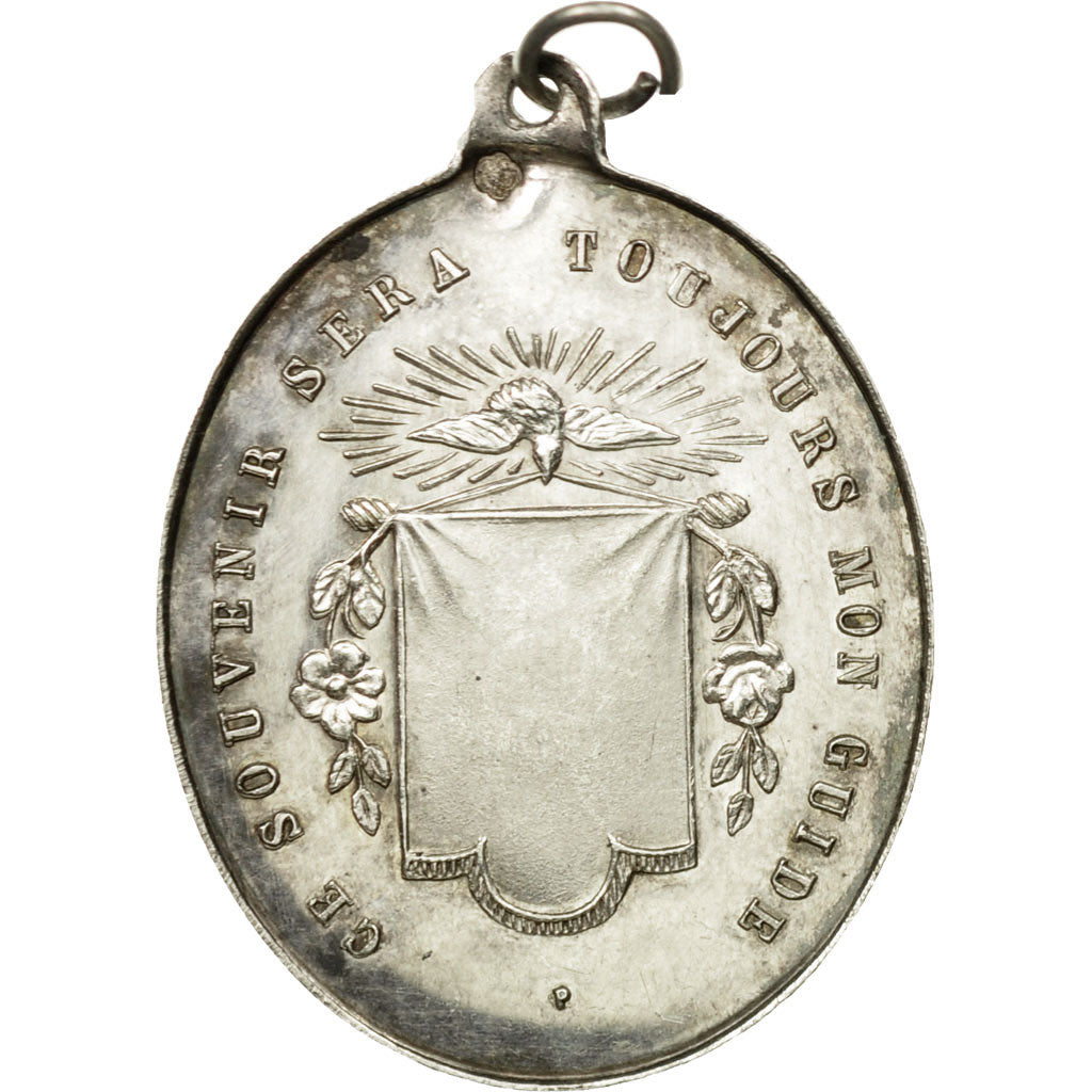 France, Medal, Religion, 1ère Communion, AU(55-58), Silver