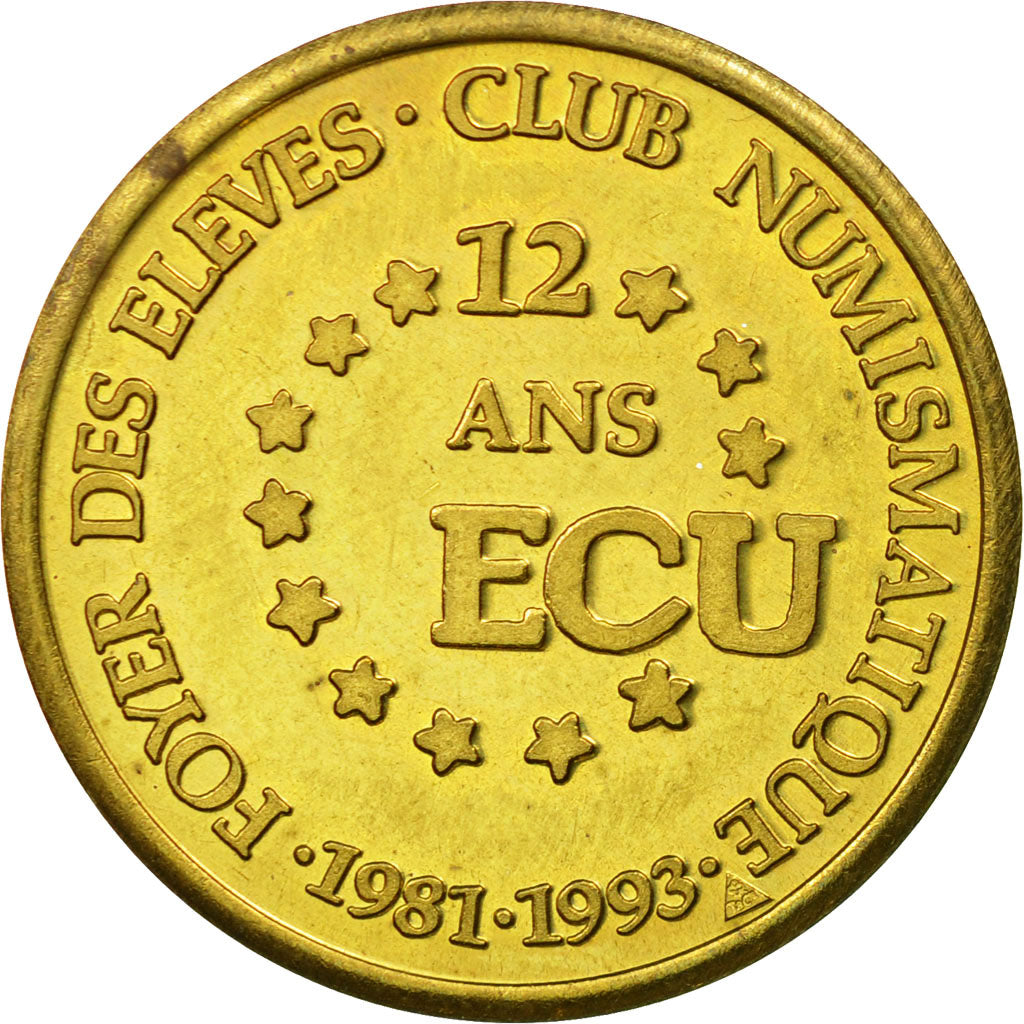 Francia, Token, Ecu, Collège Ch.Rieu, Saint-Martin de Crau, 1993, SPL