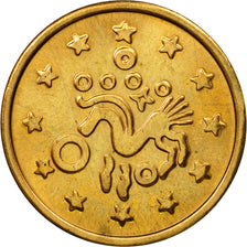 France, Token, 5 Ecu Moneta Nova Europae, 1991, MS(64), Brass