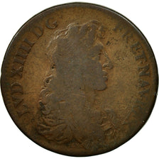 France, Token, Louis XIV, Type du Trésor Royal, 1666, VF(20-25), Copper