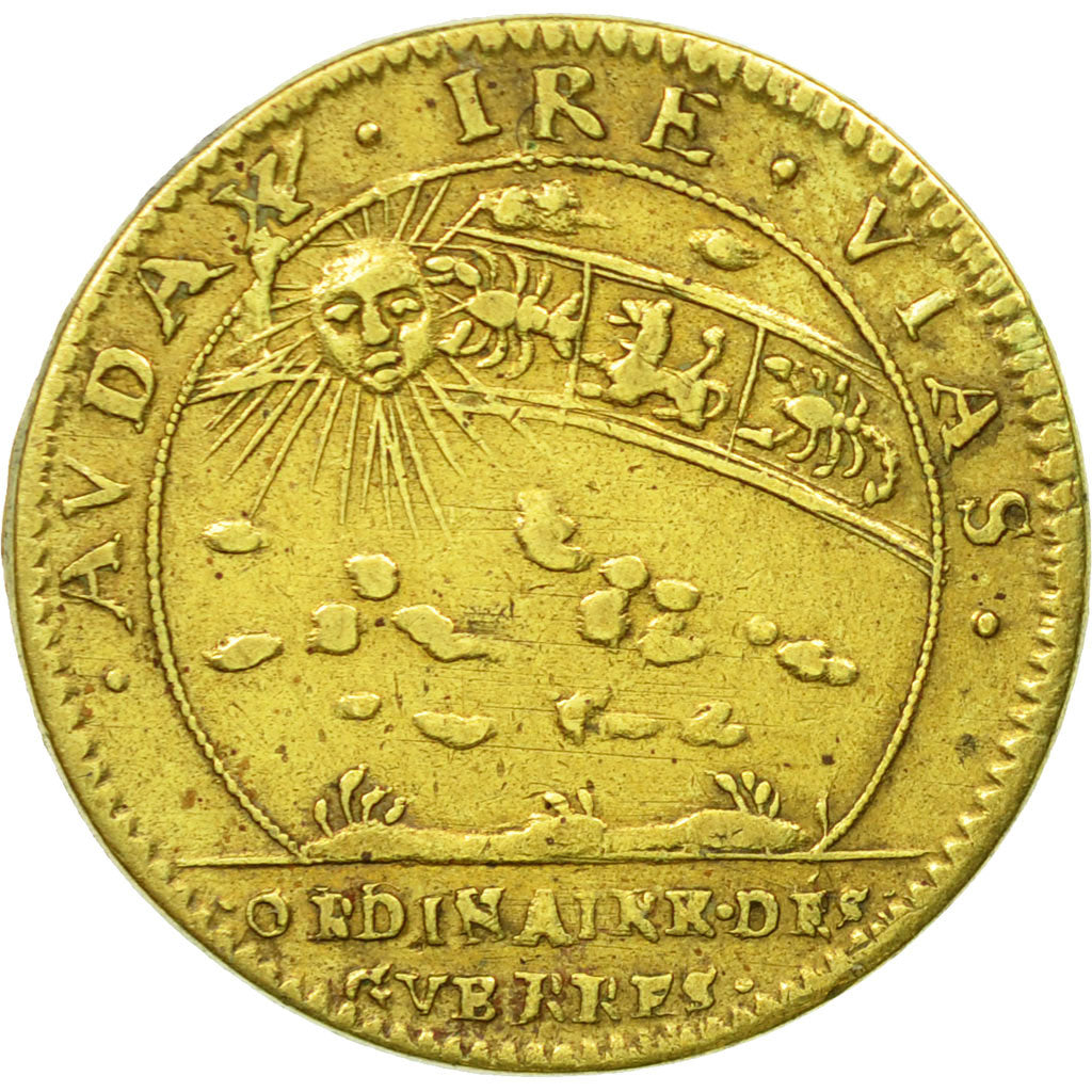 Francia, Token, Louis XIV, Ordinaire des Guerres, BB+, Ottone, Feuardent:434