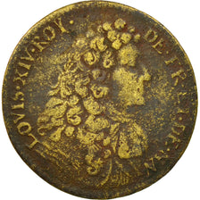 France, Token, Louis XIV, Flandre Française, Nimègue, 1679, VF(20-25), Brass