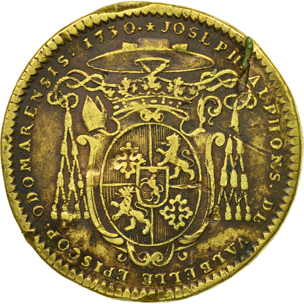 France, Token, Provence, Joseph Alphonse de Valbelle, Evêque de St Omer, 1723