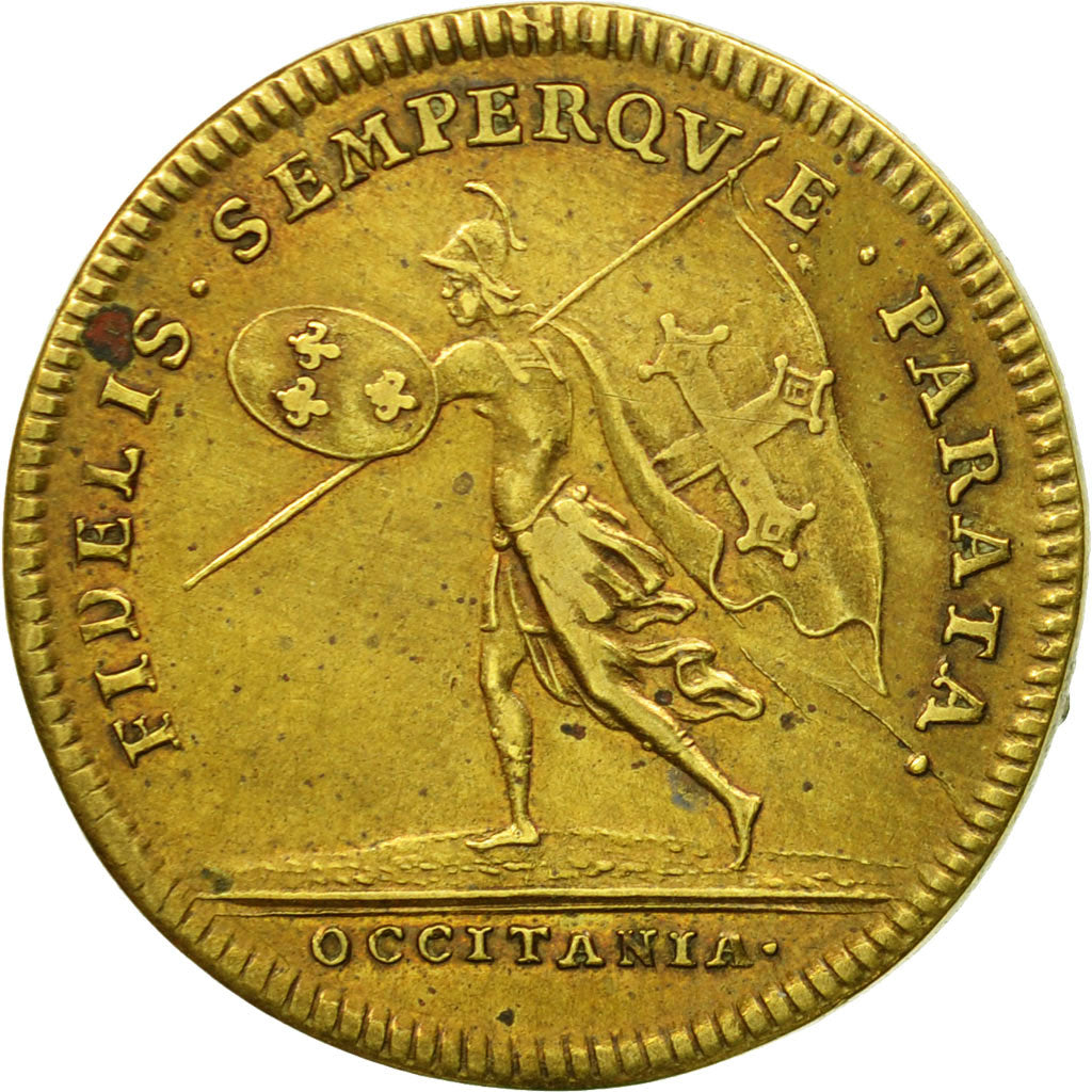 France, Token, Louis XIV, Etats de Languedoc, LGL, AU(50-53), Brass
