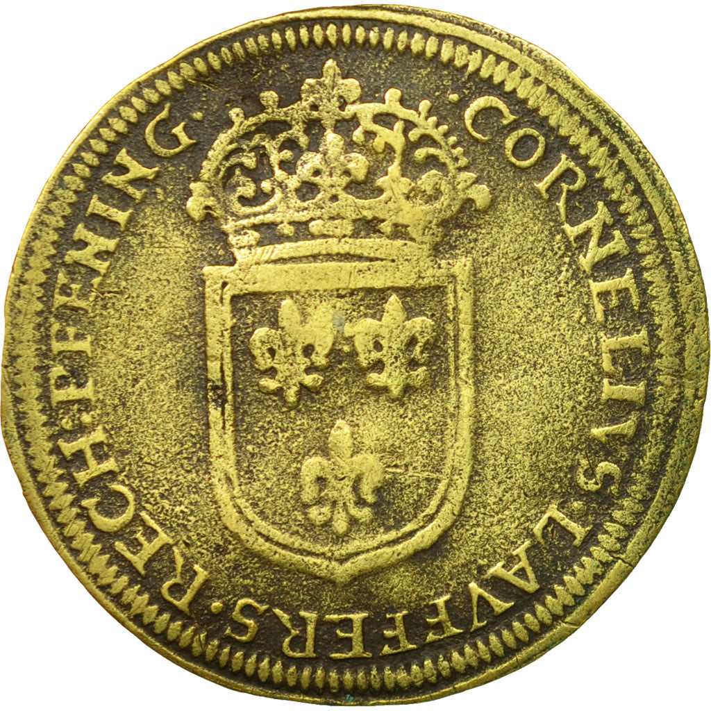 France, Token, Louis XIV, Nuremberg, VF(30-35), Brass