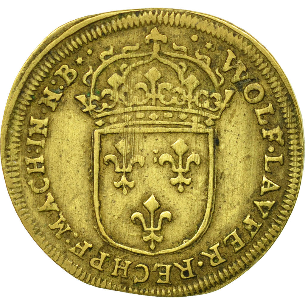 France, Token, Louis XIV, Nuremberg, AU(50-53), Brass