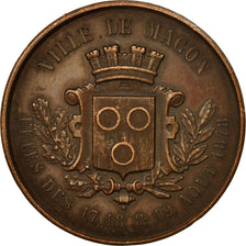 France, Medal, Inauguration de la Statue de Lamartine, Mâcon, 1878, AU(50-53)