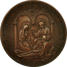 France, Medal, Religion, Mort de Marguerite Adrienne, 1867, Penin, AU(50-53)