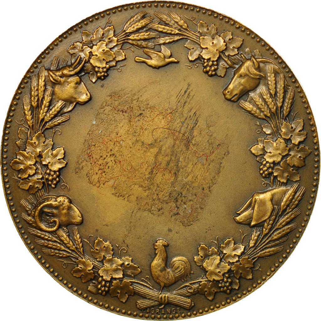France, Medal, Société Nationale d'encouragement à l'agriculture, AU(50-53)