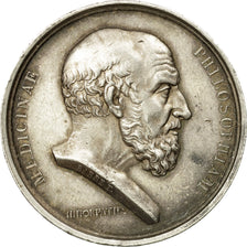 France, Medal, Médecine, Hippocrate, Barre, AU(55-58), Silver